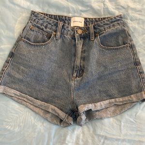 Abrand denim shorts